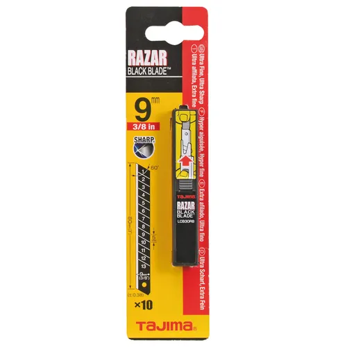 TAJIMA LCB30RBC CUTTERKLINGEN 9 mm Razar Black Blade LCB30RBC