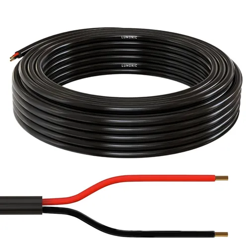 5m FLRYY Fahrzeugleitung 2x0,75mm² rund Kabel KFZ Anhängerkabel Niedervolt