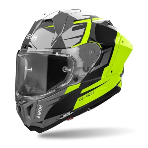 Airoh GP 800 Master Carbon Helm – Leicht und sicher für Männer, Größe M - Motorradhelm mit ECE 22.06 Zertifizierung, ultraleichte HPC Carbon Helmschale (1.440 g), ideal für hohe Sicherheit und Komfort beim Fahren.
