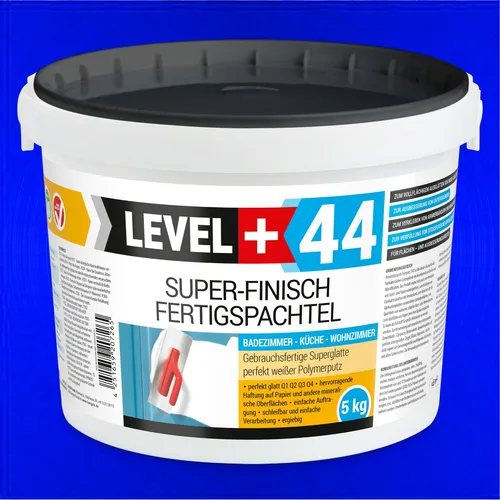 Spachtelmasse 5kg Fertigspachtel Glätt Q4 Bad Küche LEVEL+ Trockenbau RM44