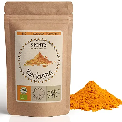 BIO Kurkuma Pulver 1000g – Intensiv und Vielseitig - Entdecke unser hochwertiges Kurkuma Pulver für asiatische Spezialitäten. Ideal zum individuellen Würzen, in plastikfreier Verpackung aus nachwachsenden Rohstoffen. Qualität, auf die du dich verlassen kannst!