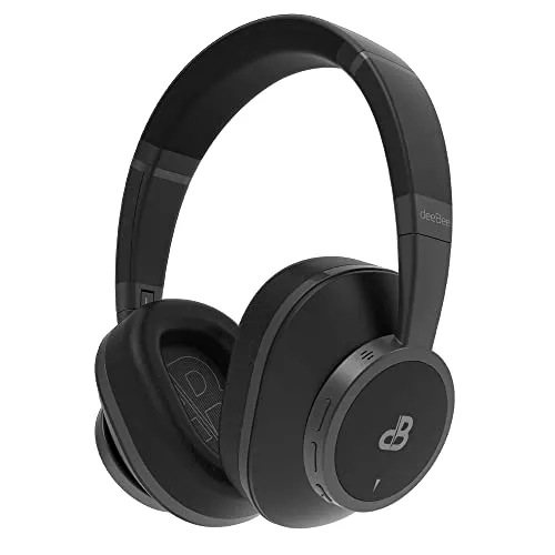 DeeBee Pulse Bluetooth-Kopfhörer mit ANC, 40 Stunden Akkulaufzeit, 40-mm-Treiber, Touch-Steuerung, Schwarz