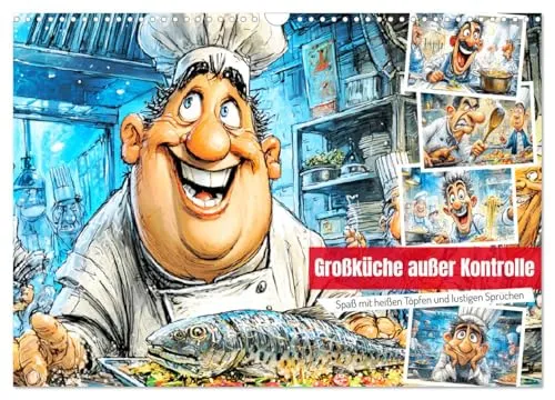 Großküche außer Kontrolle – Wandkalender 2027 DIN A3 quer