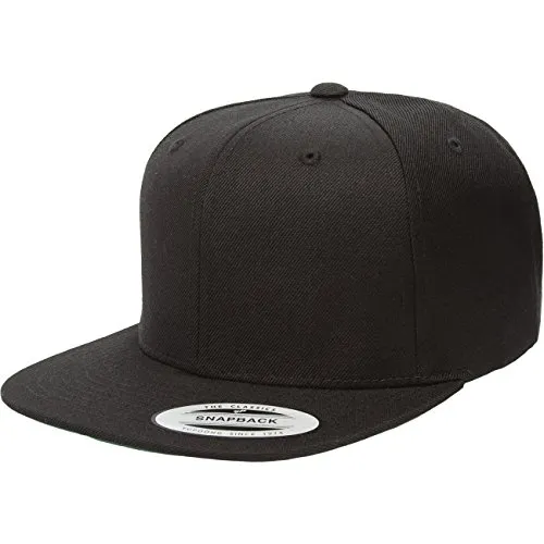 Flexfit Kinder Classic Snapback Mütze, Black, Einheitsgröße
