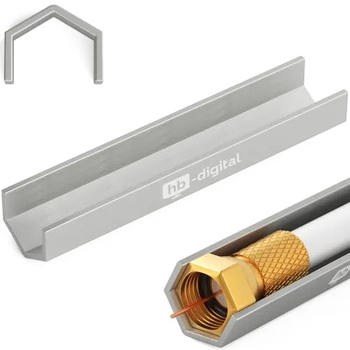 HB-DIGITAL F-Montageschlüssel, zum audrehen der F-Stecker auf Endgeräte (LNB, Multischalter usw.) - Erleichtert den Zusammenbau einer SAT-Anlage