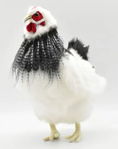 Hansa Toy 5620 Huhn schwarz-Weiß 30 cm Kuscheltier von Hansa