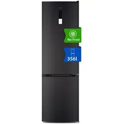 CHiQ Kühlschrank, Kombination, 356 Liter, 200 x 59,5 x 64,2 cm (HxBxT), No Frost, 196kWh/Jahr, Leise 35dB, Kühl-/Gefrierkombination Großer, Digitales LED-Display, EEK D, für Küche/Haushalt/Wohnung, FBM351NEI42, 2025
