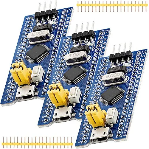 AZDelivery 3 x Blue Pill Mikrocontroller kompatibel mit STM32F103C8T6 Development Board Modul mit ARM Cortex M3 Prozessor inklusive E-Book!