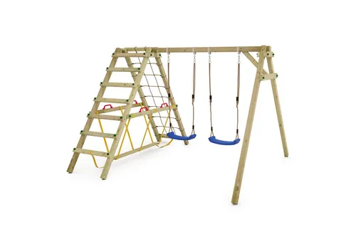 WICKEY Smart Hike Kinderschaukel mit Kletteranbau