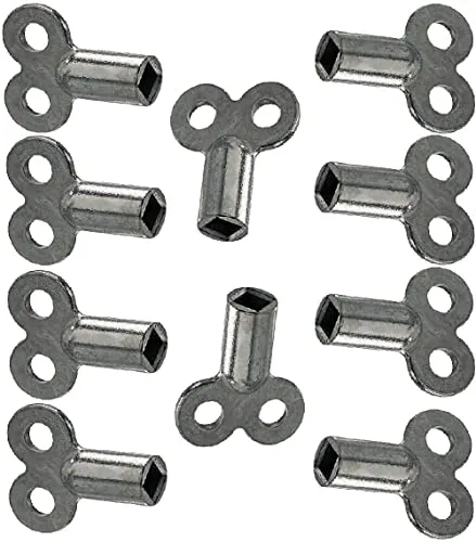 10x Entlüftungsschlüssel Universal alle Heizkörper Schlüssel zum Entlüften Lüften aller Heizungen radiator key Entlüfter Heizung
