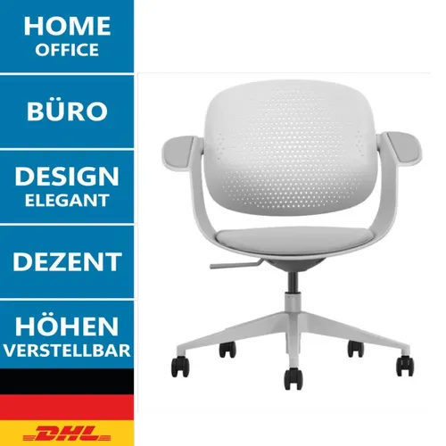 LMG Germany Ergonomischer Bürostuhl F2 mit 21° Armlehnen - Ergonomischer Bürostuhl F2 für optimales Sitzen: Mit flexibler Rückenlehne und höhenverstellbarem SGS-Gaslift für hohen Komfort während langer Arbeitstage. Stilvolles Design für Büro und Homeoffice.
