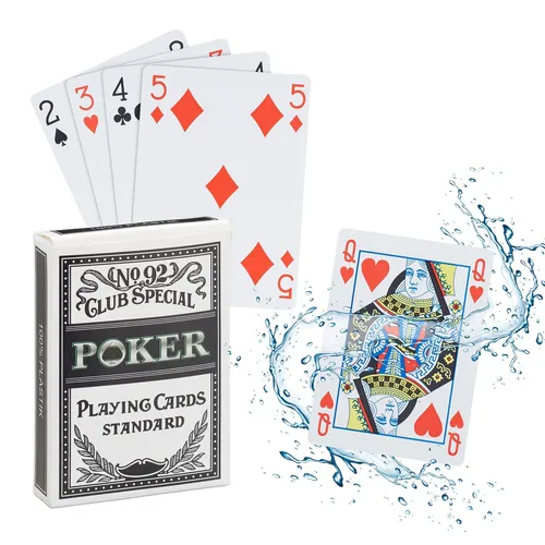 Pokerkarten Pokerdeck Kunststoffspielkarten Profi Kartenspiel Texas Hold'em Set