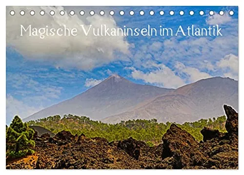 Magische Vulkaninseln im Atlantik (Tischkalender 2027 DIN A5 quer), CALVENDO Monatskalender