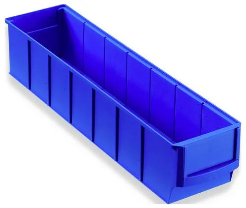 Allit 456540 Sichtlagerkasten Regal-Industriebox Gr. 400S (L x B x H) 400 x 91 x 81mm Blau 1St.