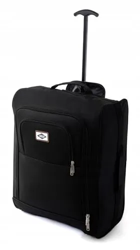 Granori Handgepäck-Trolley 55x40x20 cm - Leichter Handgepäck-Koffer mit 40 L Volumen, entspricht IATA-Empfehlungen, ideal für Flugreisen und ausgestattet mit strapazierfähigem, wasserabweisendem Material.