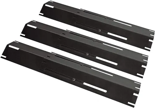 Unicook 30cm bis 53cm Verstellbare Brennerabdeckung Gasgrill, 3 Stück für Weber Spirit, Grillersatzteile, Universeller Aromaschienen Flammenverteiler Flavorizer Bars Grill Zubehör Grillrost