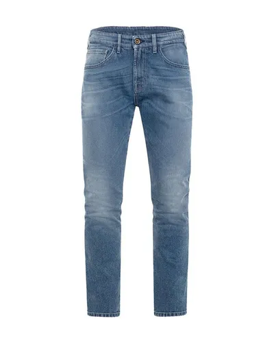 Rokker RT Tapered Slim Motorrad Jeans – Blau, Größe 36/36 - Hochabriebfeste Motorradjeans im Tapered Slim Fit, ideal für den täglichen Einsatz. Mit höhenverstellbaren Protektorentaschen und robustem Stretch Denim für optimalen Komfort.