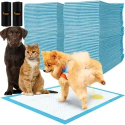 Trainingsunterlagen für Hunde 60x40cm Welpentoilette Hundekotbeutel 100 Stück 21599 - Blau