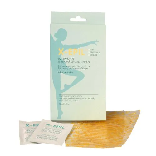 Merc X-EPIL Kaltwachs-Enthaarungsstrei.breit 8St