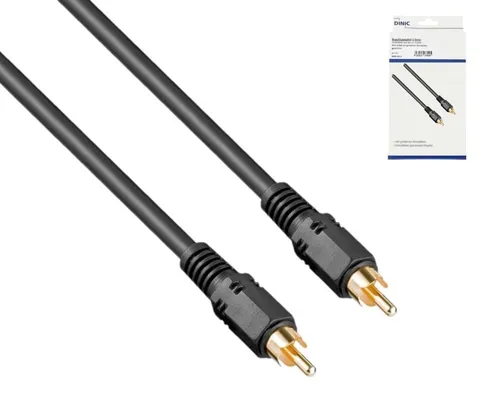DINIC Audio-Video Kabel Cinch Stecker auf Stecker, Anschlusskabel, #1906845
