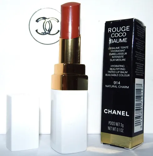 Chanel Rouge Coco Baume No. 914 Natural Ch - Lippenstift mit feuchtigkeitsspendender Formel, bietet einen natürlichen Farbton und pflegt die Lippen zugleich.