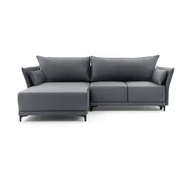 NEXT COLLECTION Ecksofa SELVA mit automatischer Klapphilfe, Grau, Links