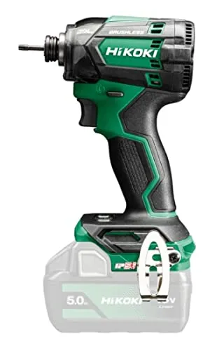 HIKOKI WH18DC 1/4 Zoll Brushless Akku-Schlagschrauber 18V - Akkuschrauber mit 210 Nm Drehmoment, bürstenlosem Motor und geringem Gewicht von nur 0,9 kg – ideal für präzise Arbeiten ohne Kabel.
