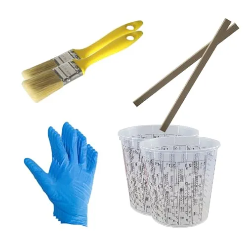 DD Composite Painter-Sets mit Pinsel, Mischbecher, Rührstäbe und Handschuhe für alle Farben, Lacke und Lasuren, Variante:Painter-Set 1 (2.2.2.4)