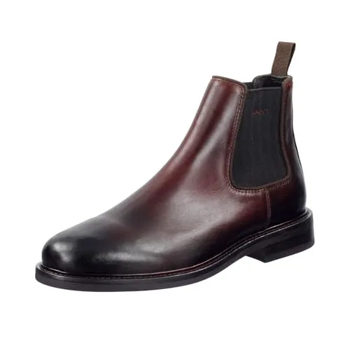 Gant Chelsea Boots St Fairkon in Dunkelbraun, Größe 43 - Hochwertige Herren Chelsea Boots von Gant mit markantem Logo-Stitching und bequemer Passform, ideal für Alltag und besondere Anlässe.