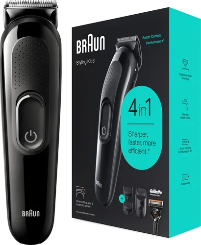 Braun SK3300, Wechselstrom/Batterie, Schwarz