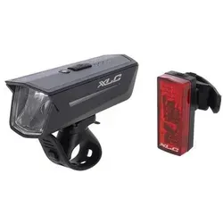 XLC Lichtset Proxima Pro CL-S25 - StVZO zugelassen - Beleuchtung & Reflektoren: Vorder- und Rücklicht-Set mit energieeffizienten LED, ideal für sicheres Fahren bei Dunkelheit auf allen Fahrrädern.