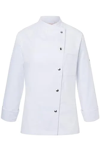 Karlowsky Damenkochjacke Larissa Stehkragen Polyester/Baumwollmix weiß Größe 58