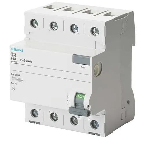 Siemens Dig.Industr. FI-Schutzschalter 5SV4647-0 Fehlerstrom-Schutzschalter