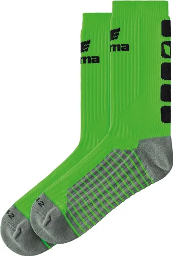 Erima Sportsocke Crew 5-Cubes grün/schwarz - 1 Paar, Größe: 43-46