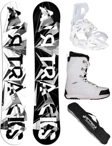 Airtracks Damen Snowboard-Set Freestyle Freeride BWF Lady Camber 140 + Bindung Master W + Boots Star W 39