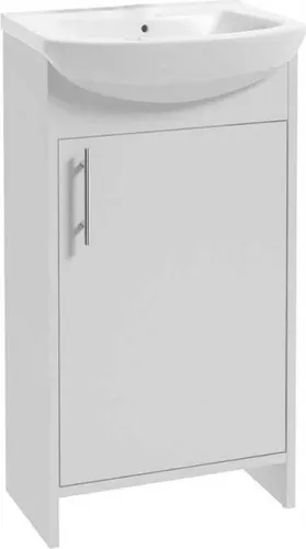 Badezimmerschrank mit Waschbecken, weiß, stehend, 45 cm, Alf