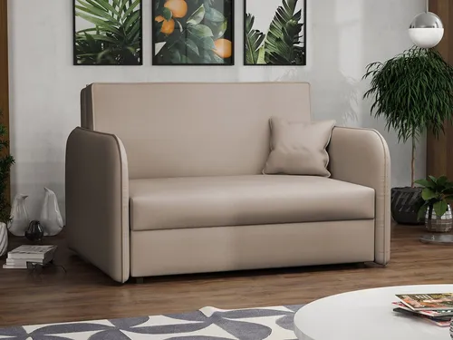 MIRJAN24 Schlafsofa Viva Loft II, Zweisitzer mit Schlaffunktion und Bettkasten - Stylisches Schlafsofa in Mono 232, ideal für kleine Räume. Mit ausziehbarer Schlaffunktion und praktischem Bettkasten für zusätzlichen Stauraum. Perfekt für Gäste oder zur täglichen Nutzung.