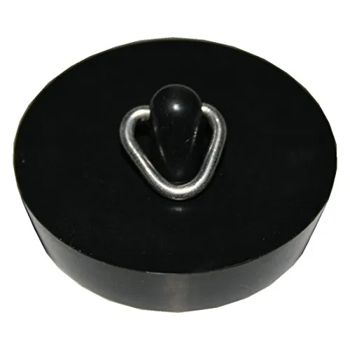 Abflussstopfen Abflußstöpsel Wasserbeckenstöpsel Ø 45,5 mm schwarz (0183)