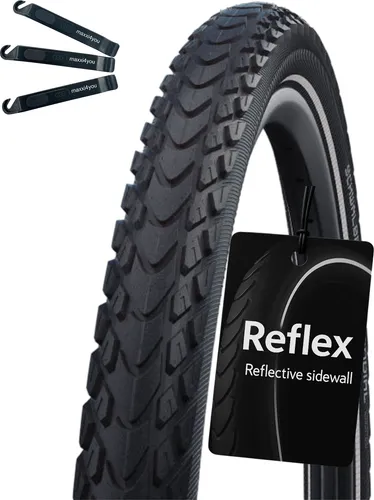 Schwalbe Marathon Mondial 1 x Performance Fahrradreifen RaceG E-50 Schwarz-Reflex 47-622 (28 x 1,75