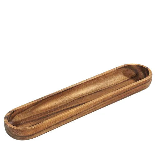 Baguetteschale ZASSENHAUS - Braun, 9.50x4x45 cm - Schalen & Schüsseln - Hochwertige Baguetteschale aus feinem Material, ideal für frisches Baguette und stilvolle Tischpräsentation.