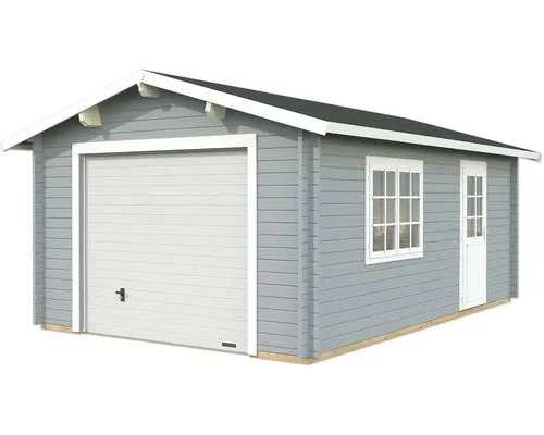 Einzelgarage Palmako Roger 19 m² mit Sektionaltor - Gartenhäuser, Geräteschuppen & Carports – Robuste Einzelgarage mit eleganten Sektionaltor, ideal für Autos und zusätzlichen Stauraum.