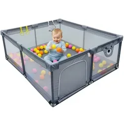 Laufstall Laufgitter Krabbelgitter für sichere Spielzeiten