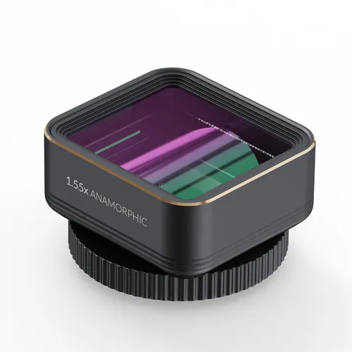 ShiftCam LensUltra 1.55x Anamorphic Handyobjektiv - Handyobjektiv für kreative Fotografie, ermöglicht beeindruckende anamorphe Effekte und erweitert Ihre Smartphone-Fotografie.