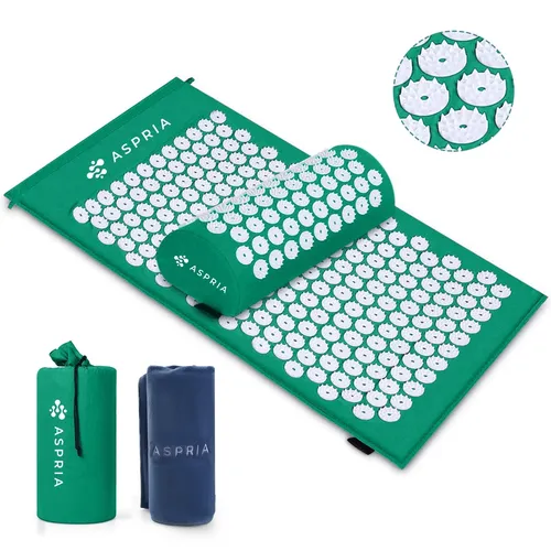 Aspria Whigre Akupressur-Set – Matte & Kissen zur Entspannung