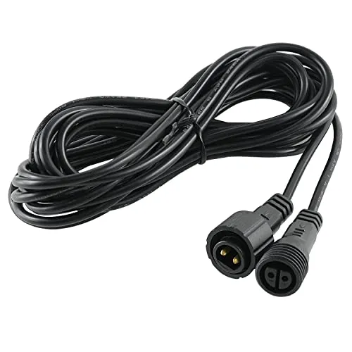 DULEE 5M Netzverlängerungskabel für Kugellichter Lichterketten Gartenbeleuchtung,LED-Lichtbänder