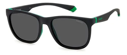 Polaroid Unisex PLD 2140/s Sonnenbrille, 3OL/M9 MT BLK GRN - Moderne Sonnenbrille für Damen mit UV-Schutz und schickem Design, inklusive schützender Hülle.