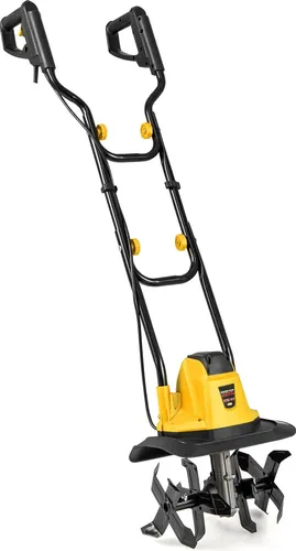 GOPLUS 750 W Elektrische Motorhacke – Klappbarer Gartenkultivator mit 32 cm Arbeitsbreite