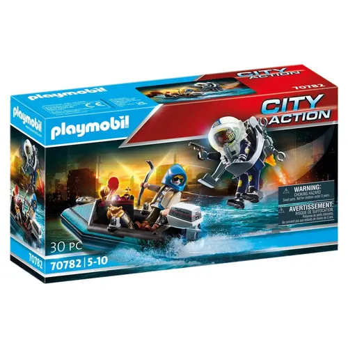 PLAYMOBIL 70782 Polizei-Jetpack: Festnahme des Kunsträubers