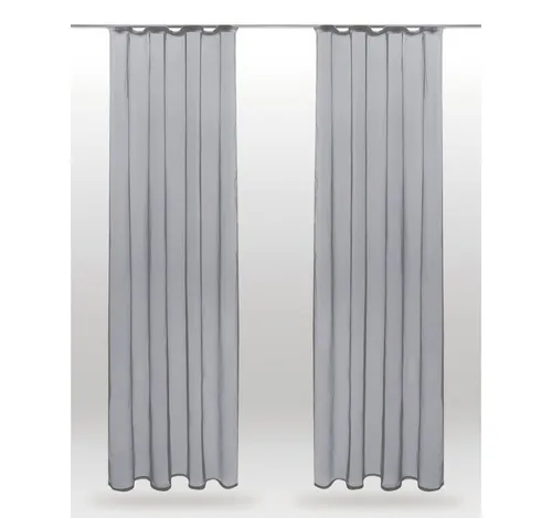 Bestlivings Vorhang (2 St), Kräuselband, transparent, Voile, Gardinenset 