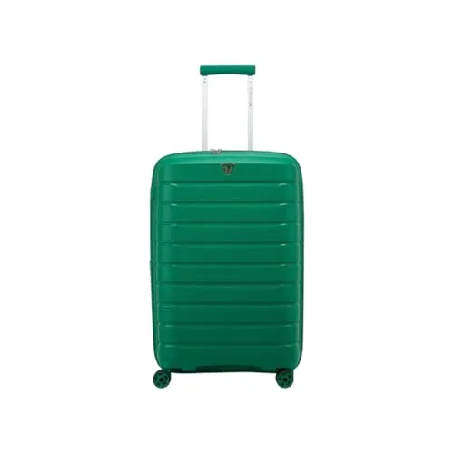 Valigeria Erweiterbarer Hartschalenkoffer mit 4 Lenkrollen, Doppelfach, Kleiderriemen, geschlossener Netz-Trennwand und zwei Reißverschlusstaschen. 67 x 42 x 25/30 cm Undefiniert 07 BRILLA GRÜN, 07